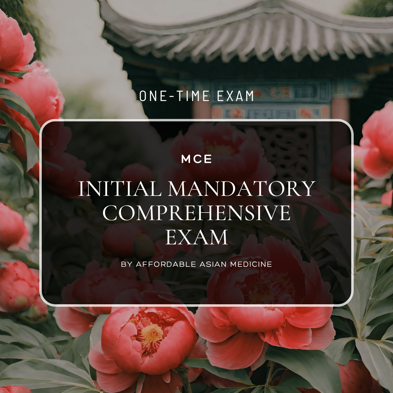 Initial Mandatory Comprehensive Exam