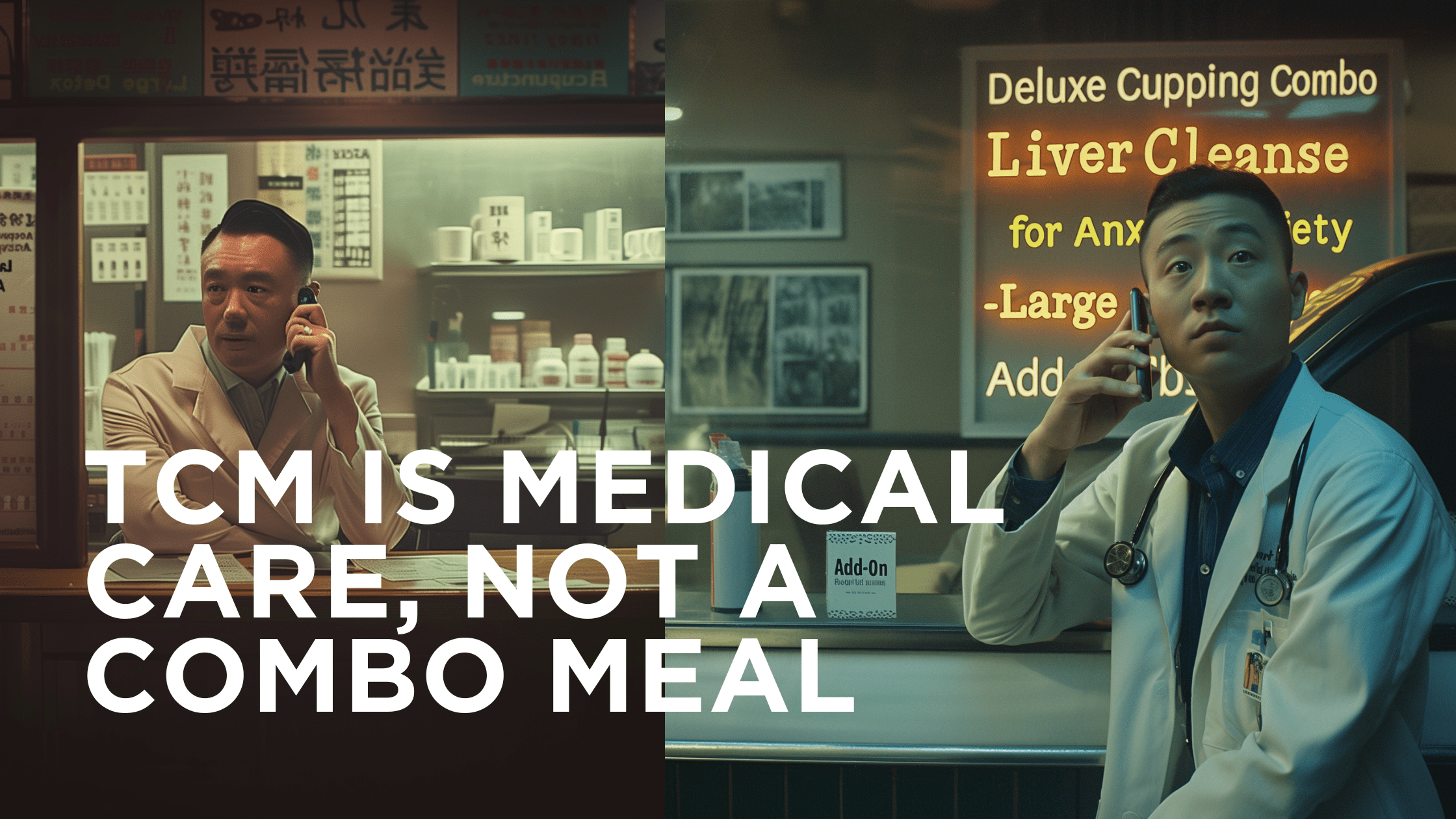 Traditional Chinese Medicine is Medical Care, not a customizable combo meal
